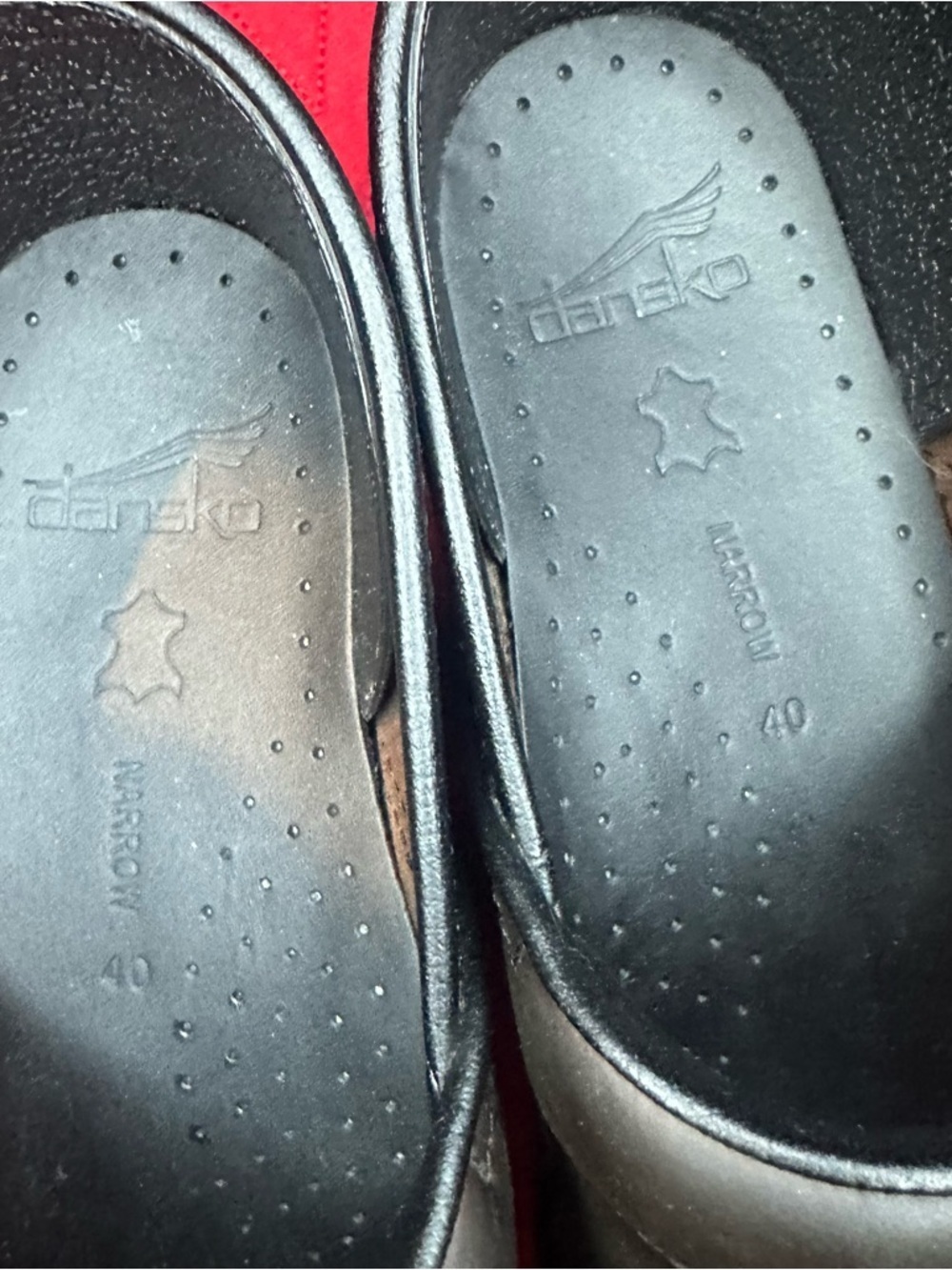 Dansko Brown Leather Slip-On Clogs - Picture 2 of 6